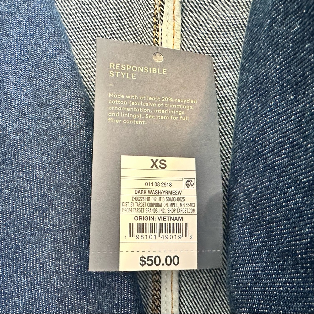 NWT Universal Thread Denim Trench Coat. Size: XS. Excellent condition 💙 - Picture 7 of 15
